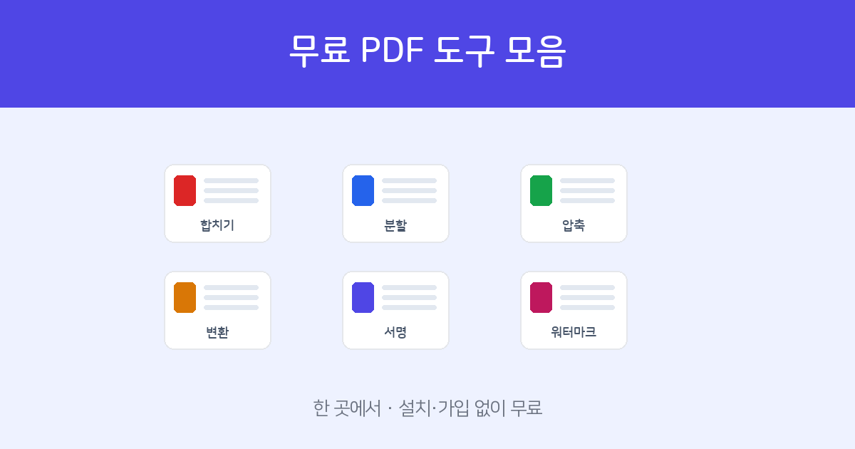 Free PDF tools collection