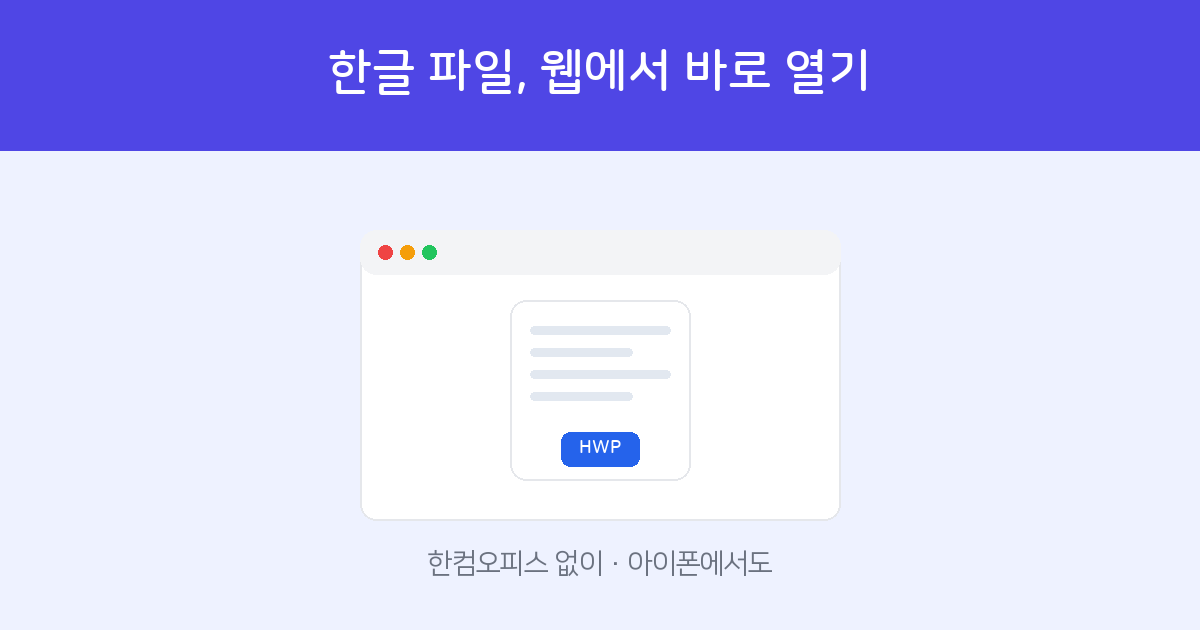 How to open Hancom Hangul HWP HWPX files online
